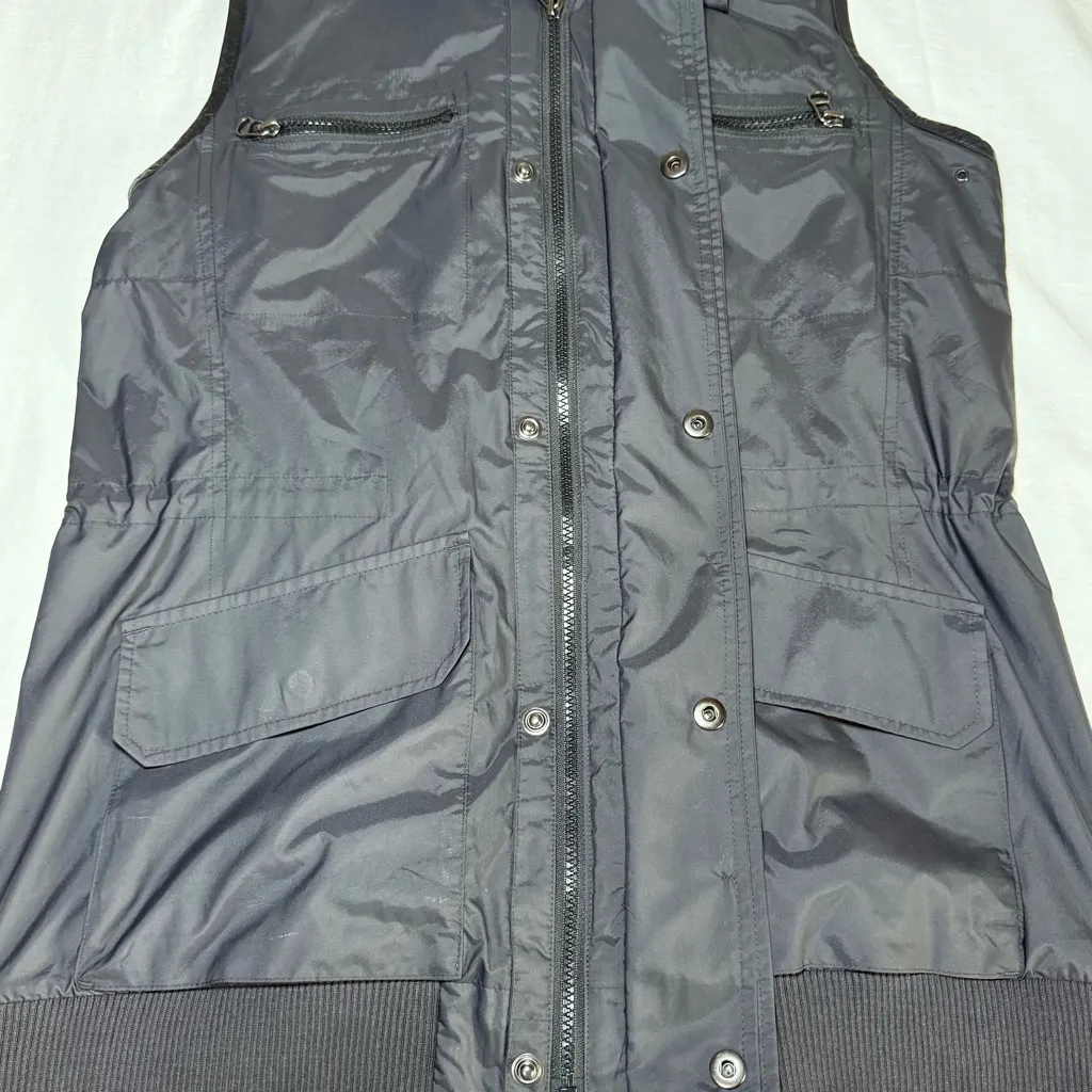 Ralph Lauren Vest Womens Large Black Equestrian Utility Shooting Fishing Casual - Image 5