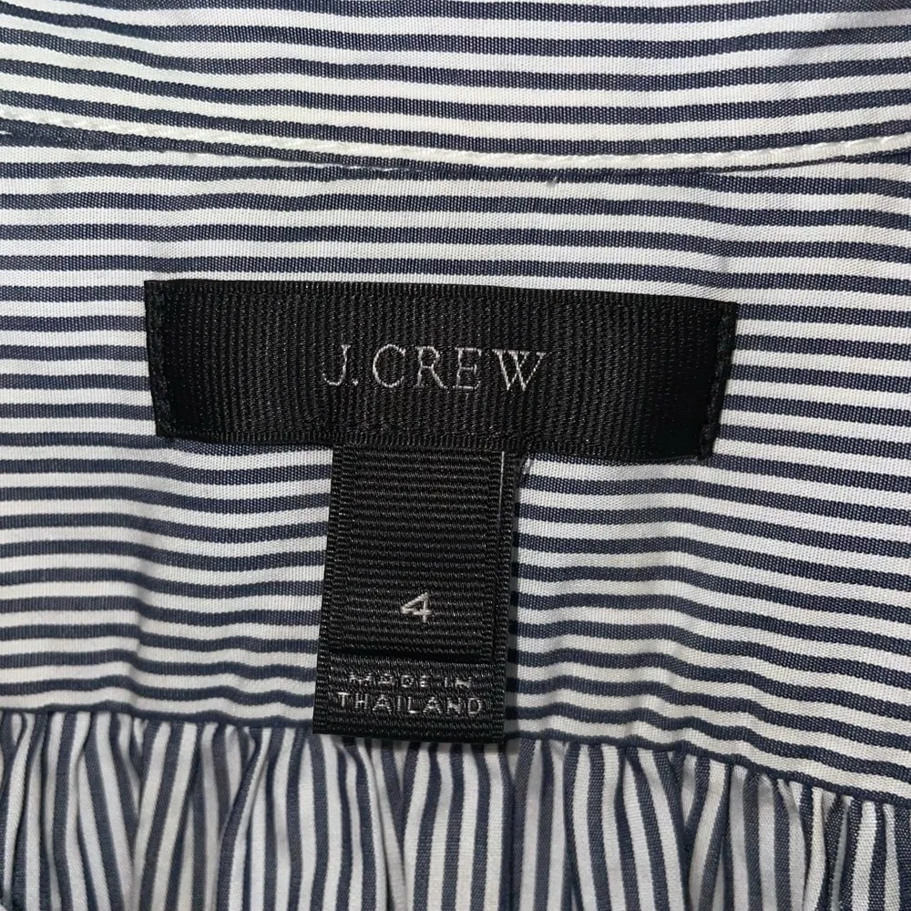 J. Crew Bib Popover Stripe Long Sleeve Shirt - Image 4