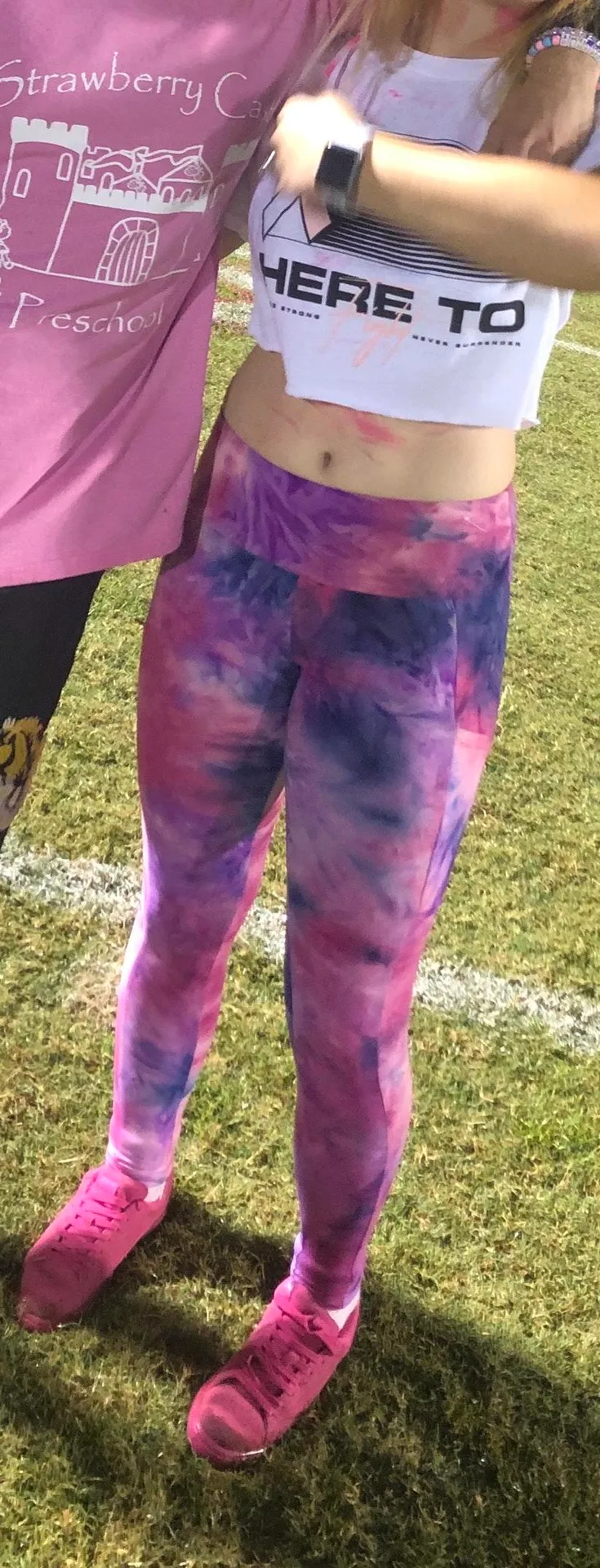 pink leggings Size M - Image 2