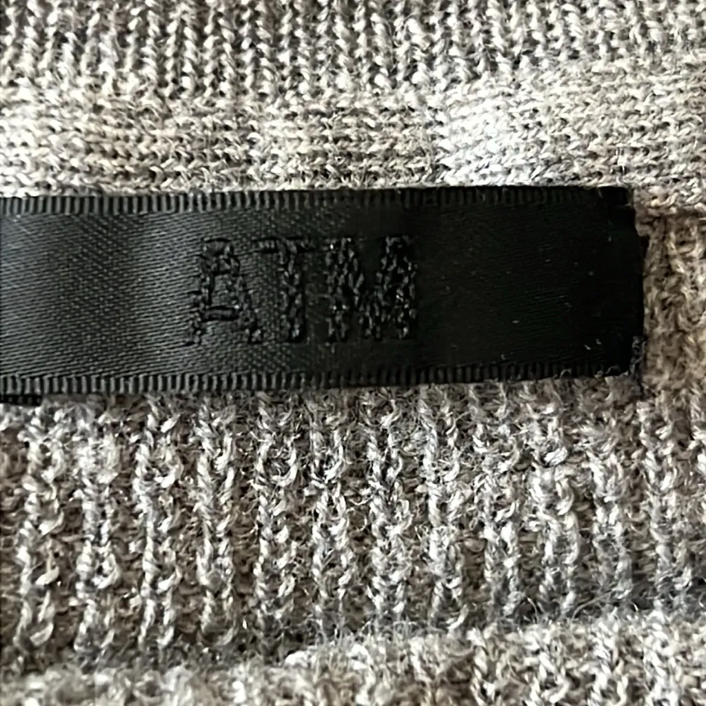 ATM Anthony Gray Crewneck Sweater 100% Merino Wool Size Large - Image 5