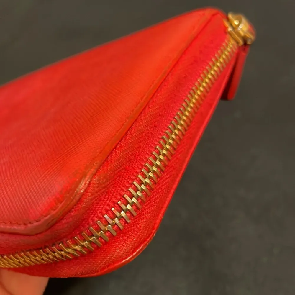 Prada  Scarlet Red Zip-Around Wallet - Image 5