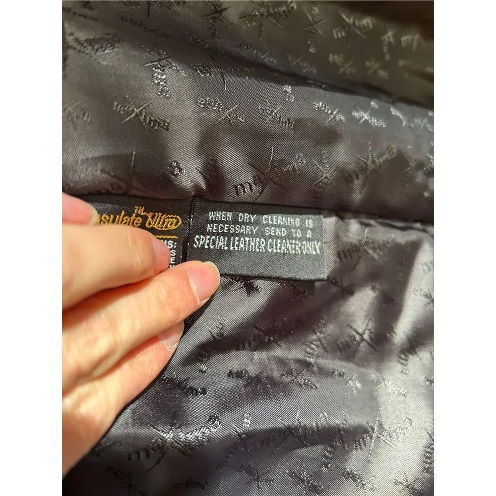 Wilson leather black leather jack size large - Image 5