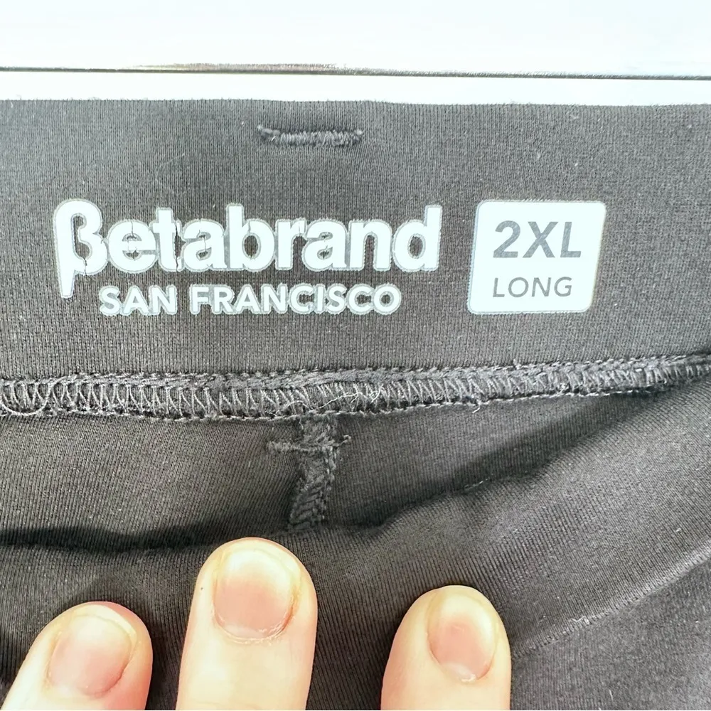 Betabrand Black Dress Pant Yoga Pant Trouser Work From Home Casual Size 2XL Long - Image 5