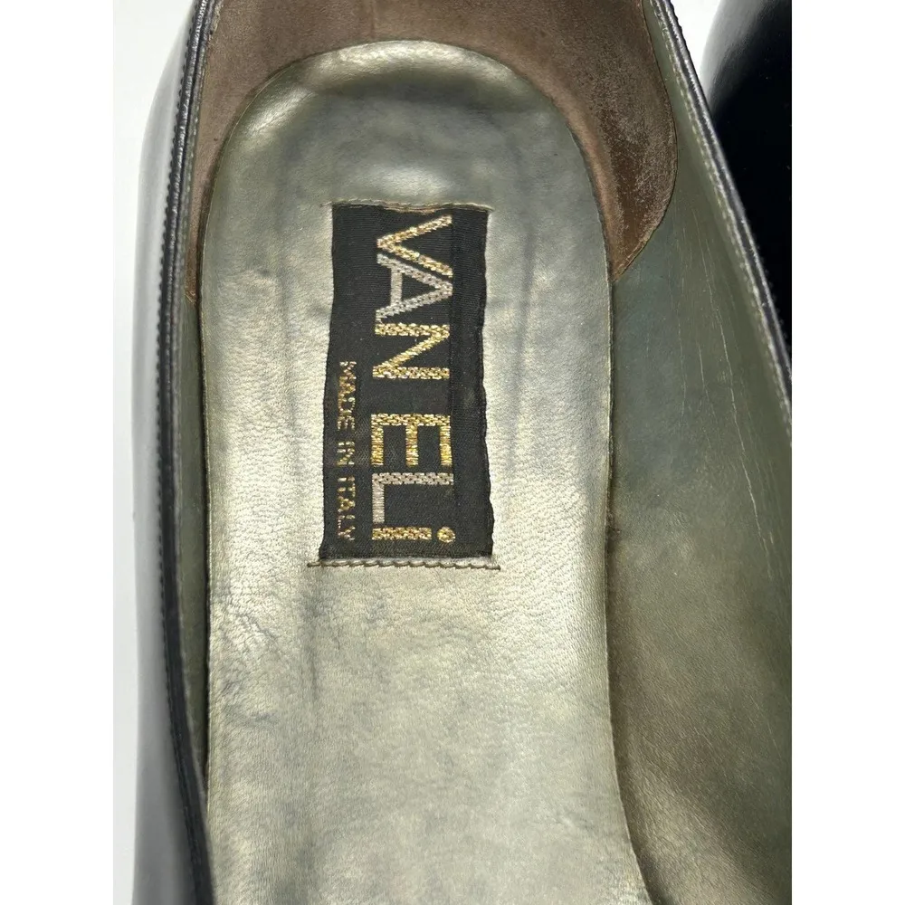 Van Eli Vintage Brown Block Heels Closed Toe Size 8M - Image 2