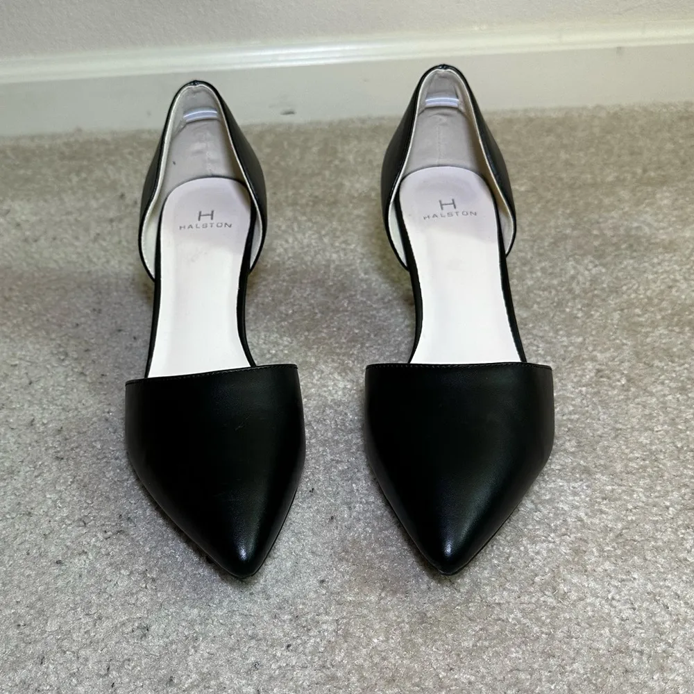 H Halston Bali pointed pumps heels black size 9 - Image 3