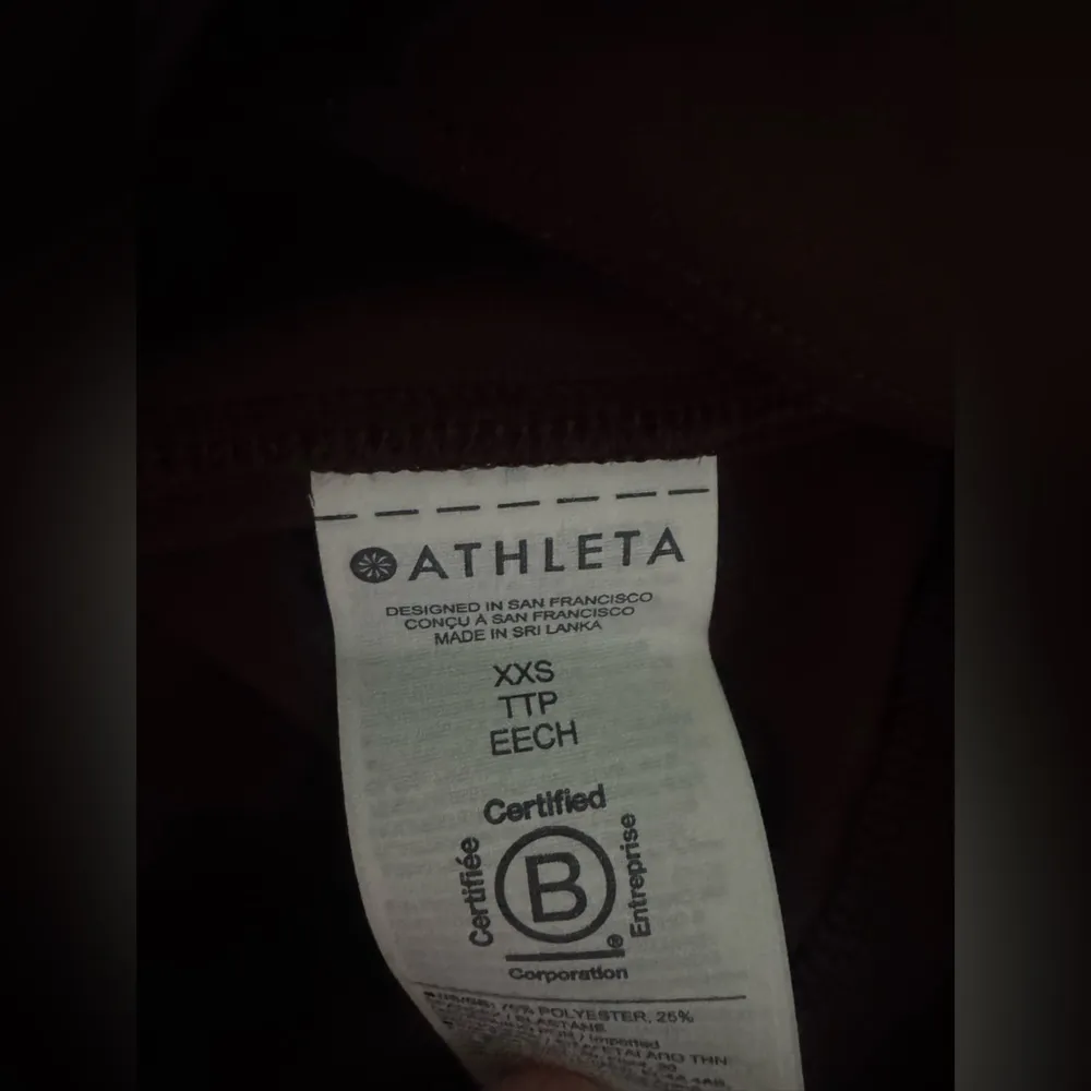 NWT $119 Athleta ultimate stash Colorblock craft tight legging brown yoga  XXS - Image 7