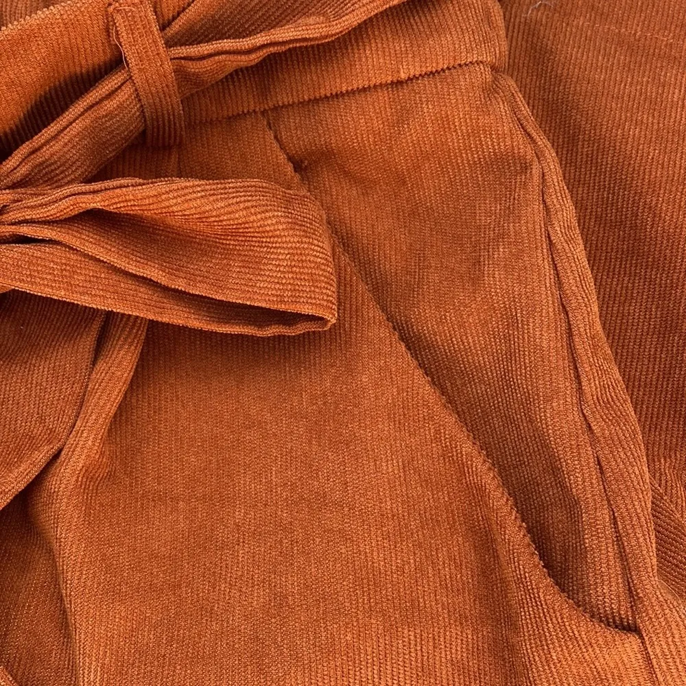 SHEIN Plus Size Rust Color Button Down Corduroy Skirt Size 2X - Image 6