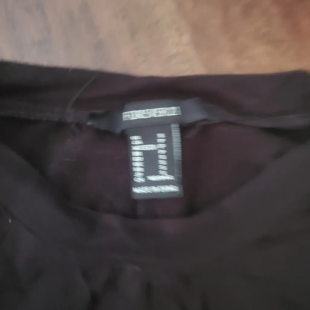 Forever 21 Black Bodysuit Size small  With Long Sleeves Small Cut Out With Knot - Image 2