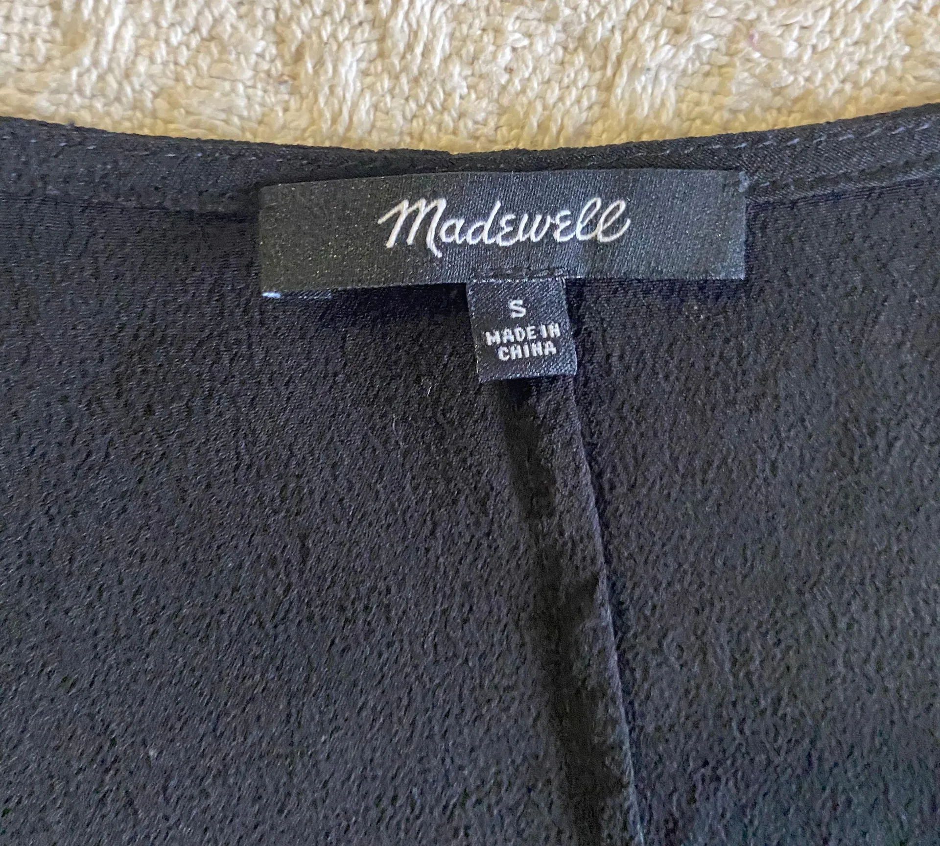 Heather Button Front Dress Black S - Image 8