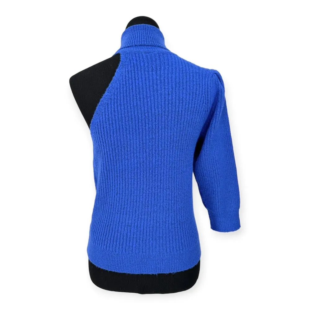 Melrose and Market | NWT | Medium | One-Shoulder Ribbed Knit Turtleneck Sweater - Image 4