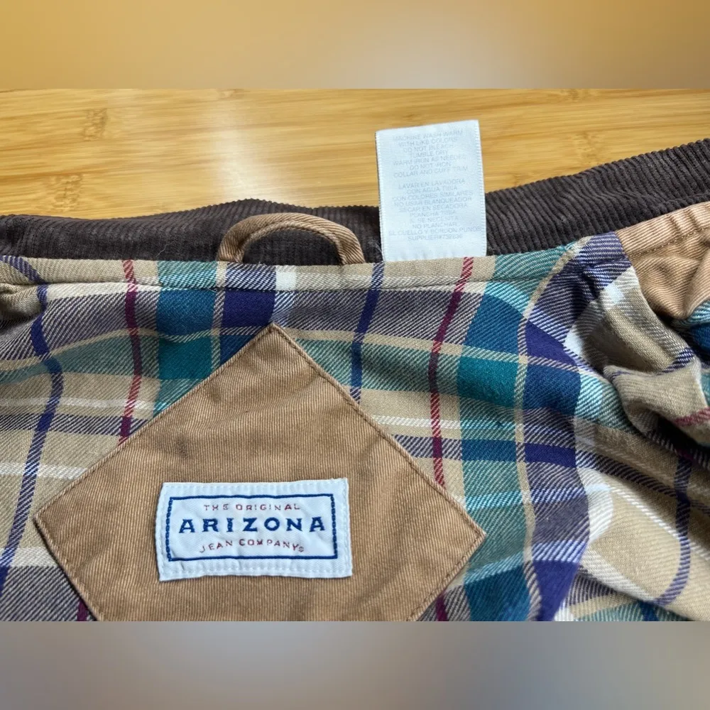 Arizona Jean Co. women’s Corduroy Collar lined Button Up workwear Jacket|Size:L - Image 14