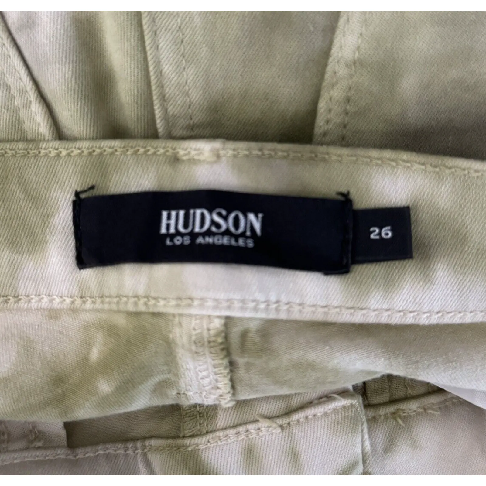 Hudson Jean Women 4 26" Green Gray Tie Dye Barbara High Waist Super Skinny Ankle - Image 5