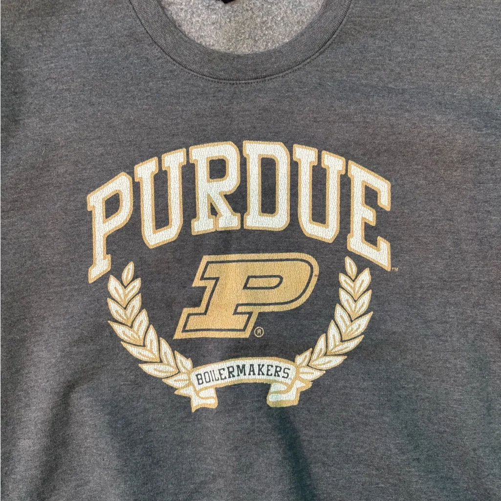 Purdue gray crewneck Sweater - Image 3