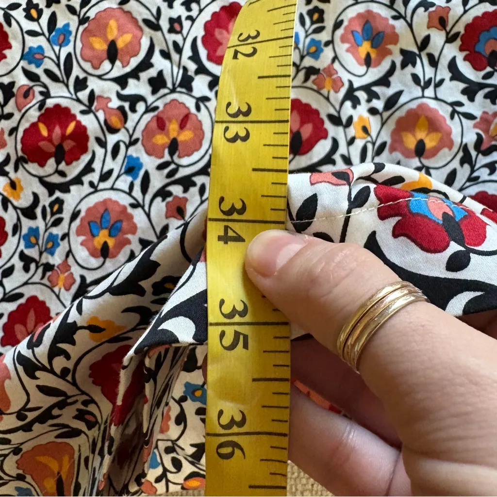 BODEN‎ Cotton Mini Shift Dress Enchanted Bloom Floral Red Orange Size 14R - Image 10