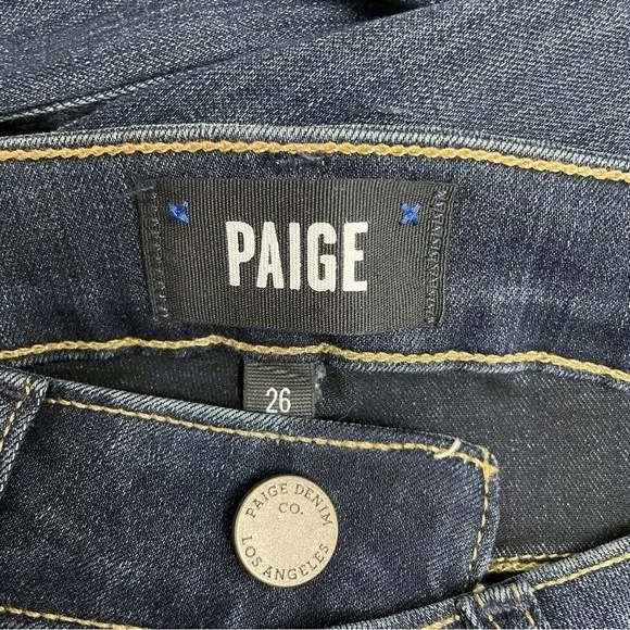 Paige Denim Hoxton Ultra Skinny Mid-Rise Jeans Nottingham Dark Wash Size 26 | 2 - Image 12
