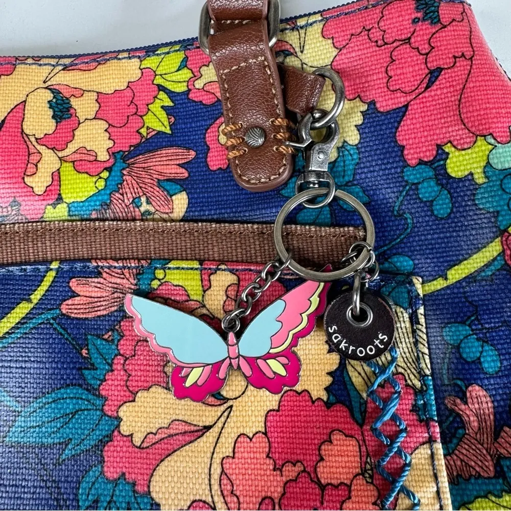 Sakroots Floral Shoulder Bag with Matching Wallet - Image 2
