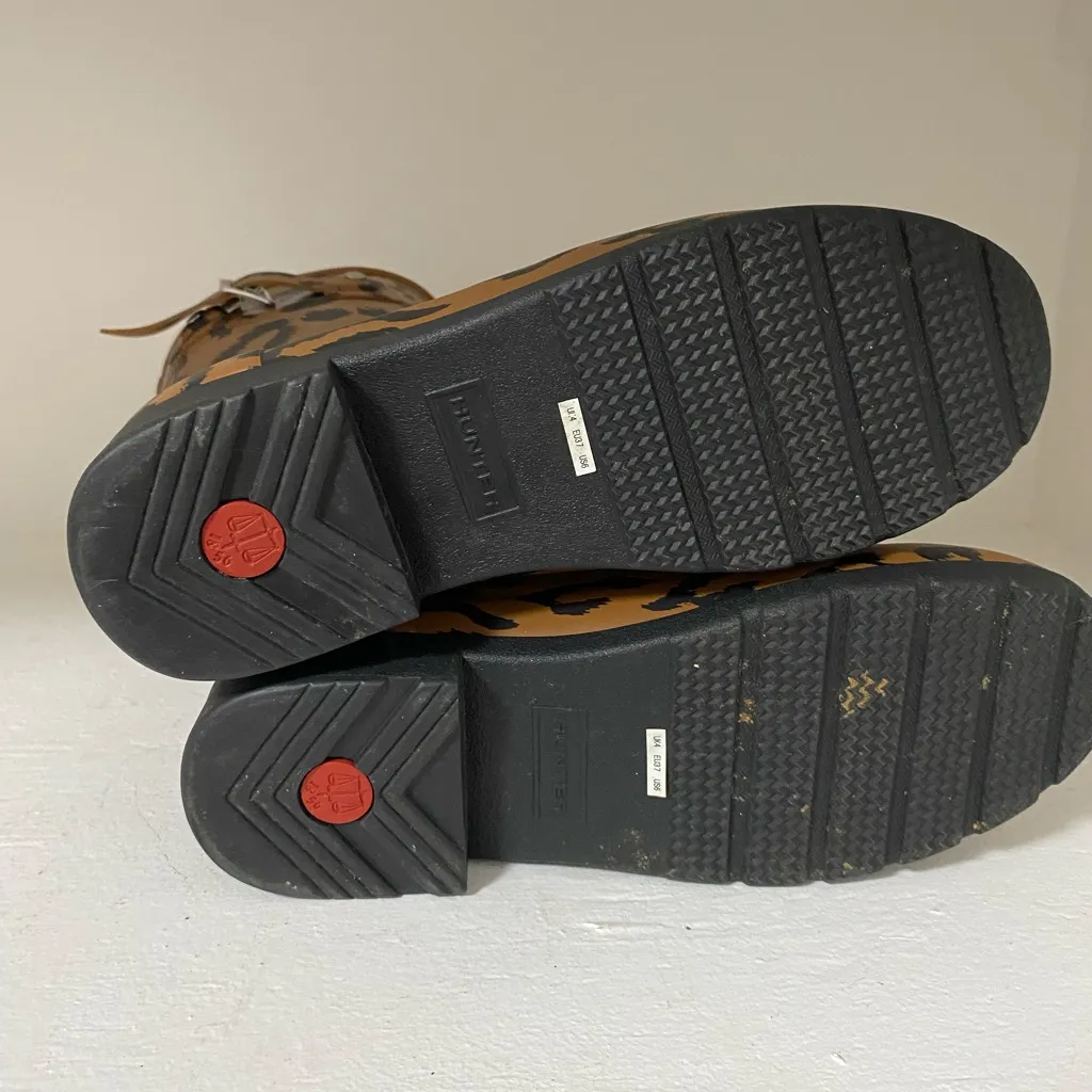 Hunter Tan and Black Animal Print Boots - Image 7