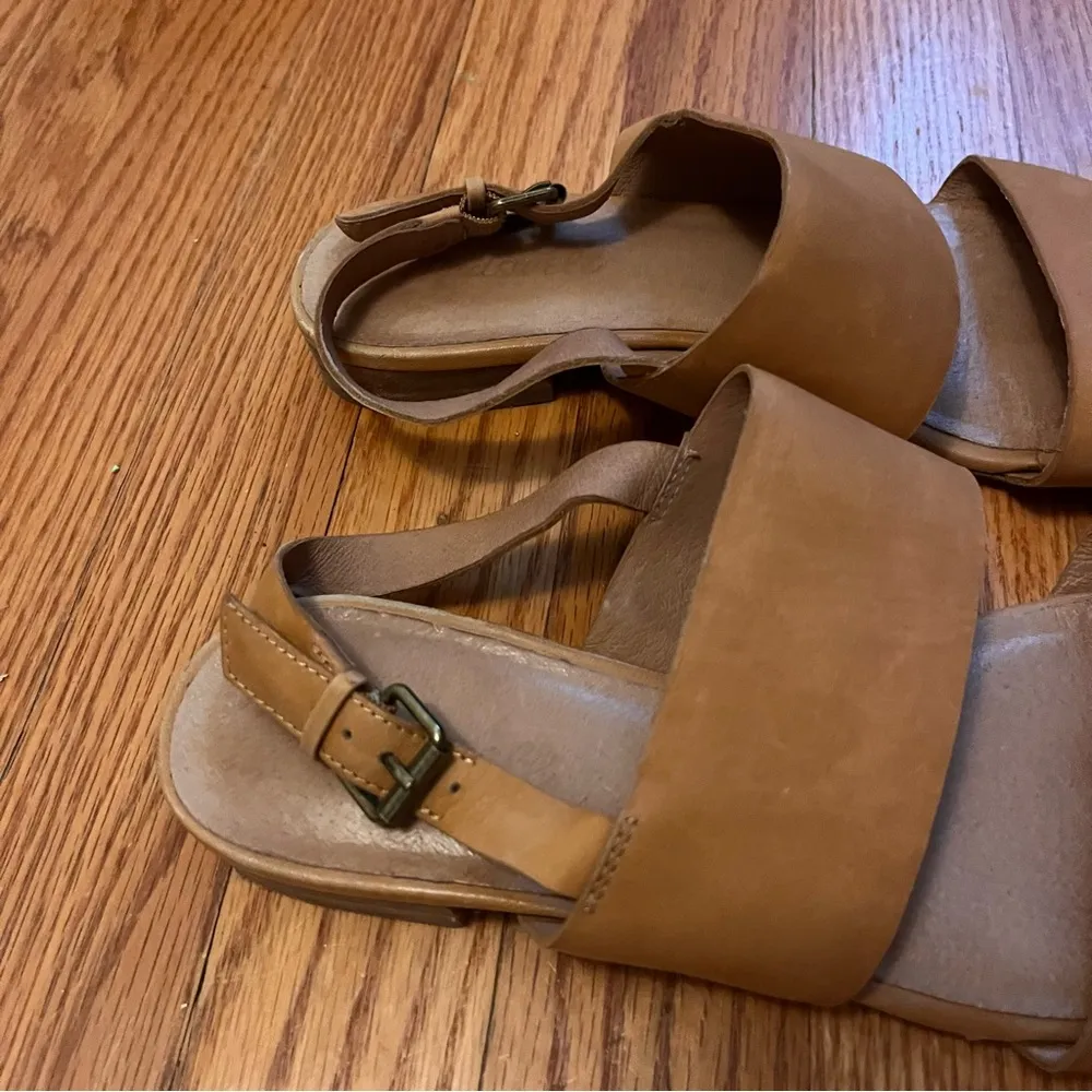 Elena Sling Back Leather Sandal Size 8 - Image 5