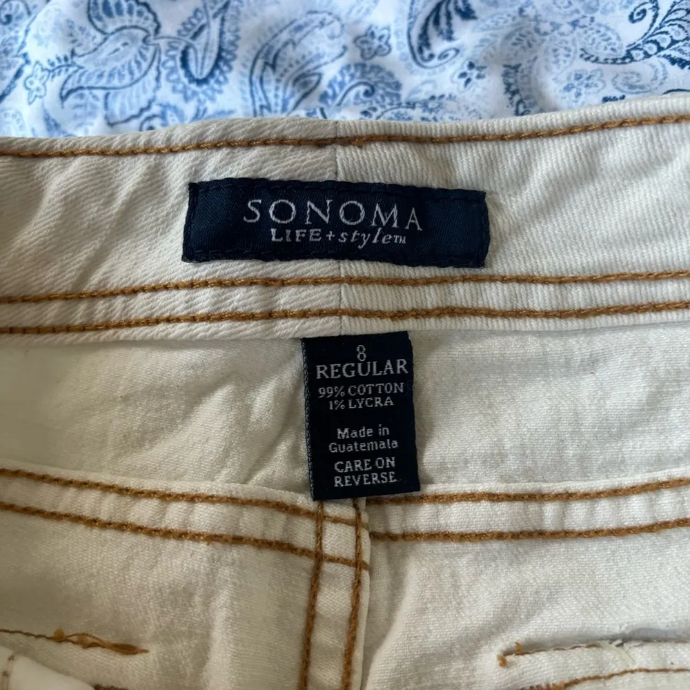 NWT white cotton bermuda shorts, size 8 - Image 3
