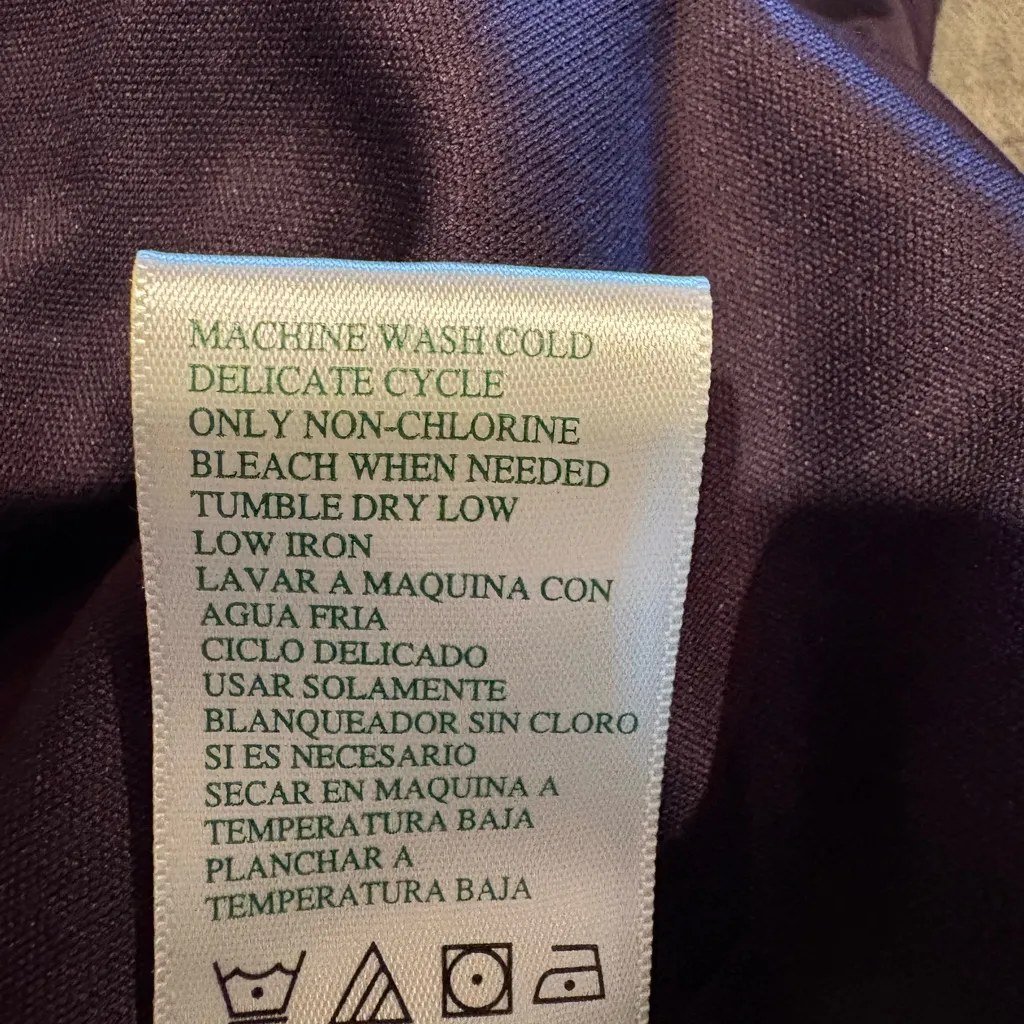 Tangerine women's activewear jacket purple/plum/white size XL - Image 7