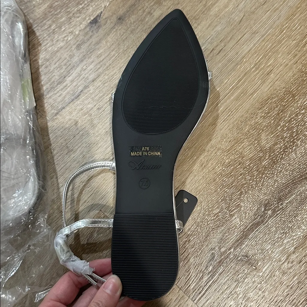 Silver Strappy Pointed - Image 2