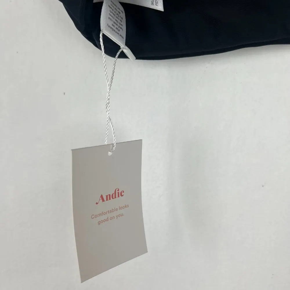 NWT Andie Swim The Riviera Top Bikini Top Flat Black Size Small S NEW - Image 10