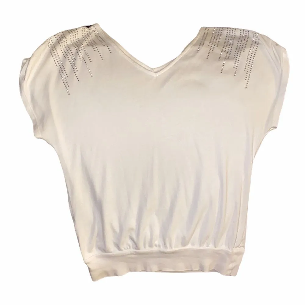 ✨ Express Short Dolman Studded Sleeve V Neck Top✨ - Image 2