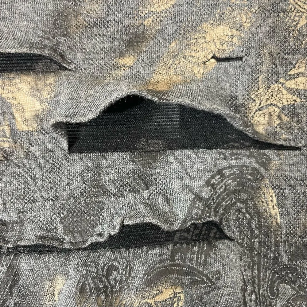 Frank Lyman Vintage Black & Gold Shredded w Elastic Open Cardigan/Jacket Size 8 - Image 11