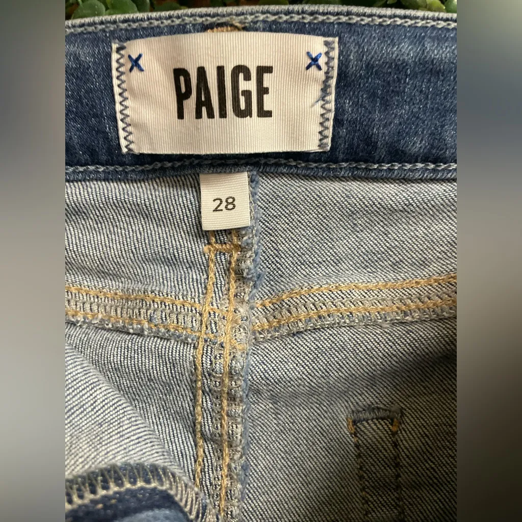 Paige - Verdugo Crop Stretch Jeans - Blue - NWT - Size 28 | Dark Wash - Image 9