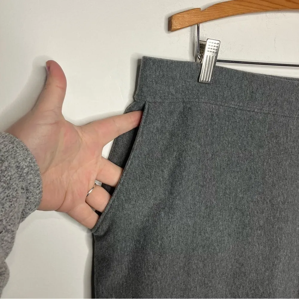 L.L. Bean soft wide leg pants‎ size 2X Gray - Image 3