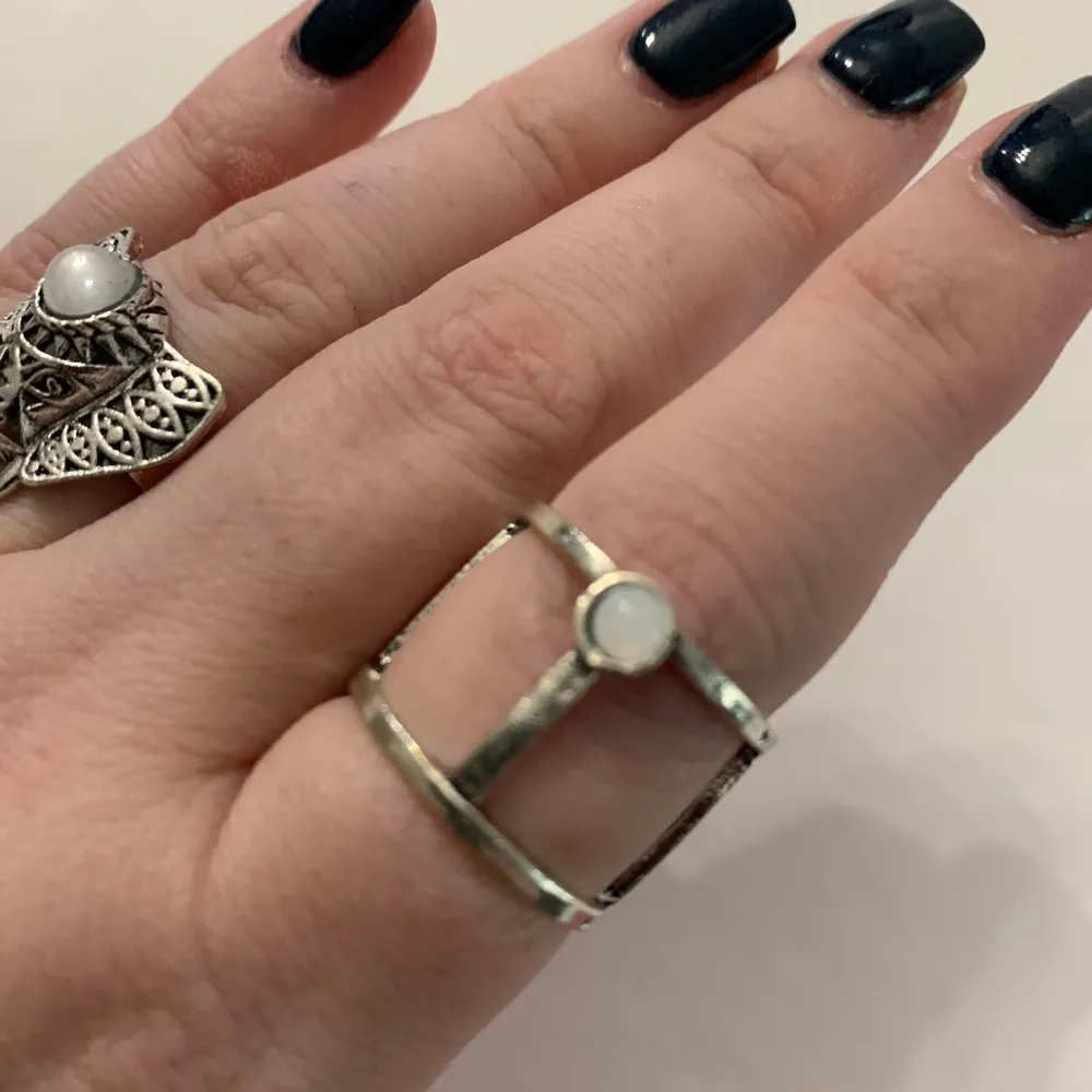 Vintage Style Elephant 3 Piece Ring Set Adjustable BN3 - Image 5