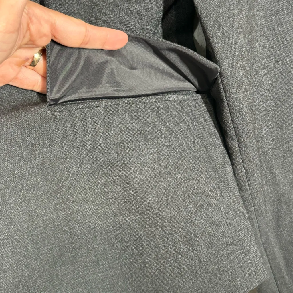 Calvin Klein Grey Work Office Blazer No Size Tag - Image 5