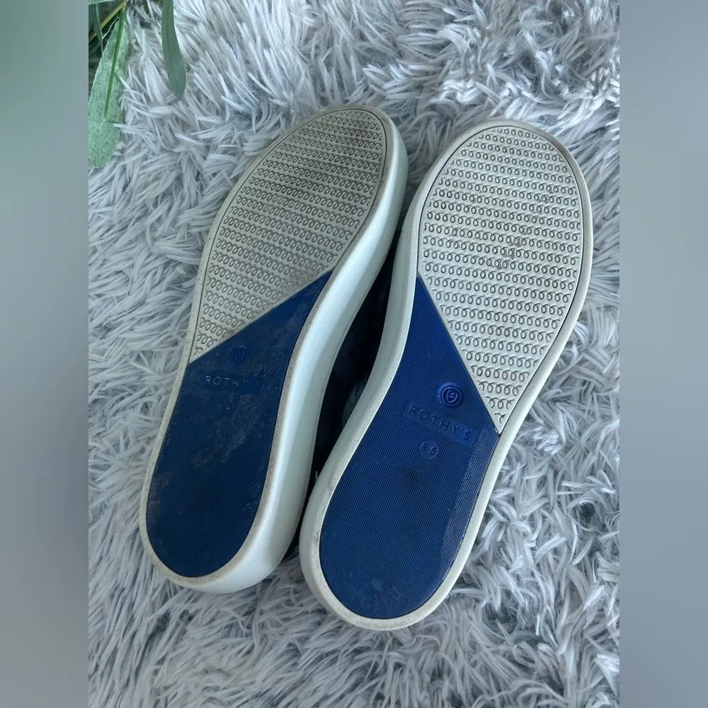 Rothy’s The Original Slip on Sneaker in grey Camo - Image 8