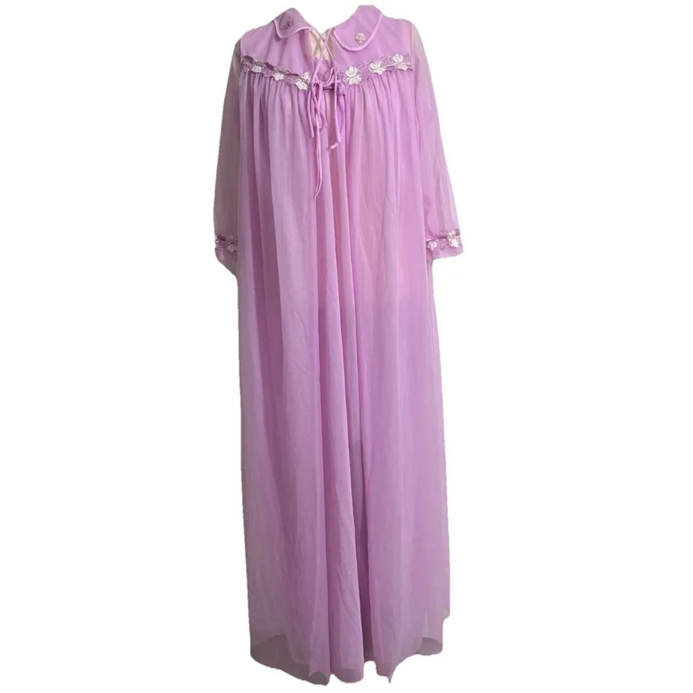 Vintage Peignoir Set 1960s Handmade? - Image 2