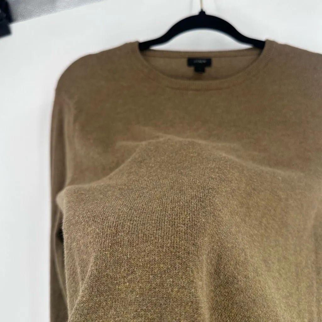 J. Crew‎ Military Green Cotton Wool Blend Sweater Size Small Oversized - Image 10