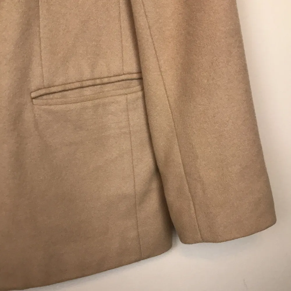 VTG Preston & York Petites Women’s Wool Cashmere Blend Tan One-Button Blazer - Image 4
