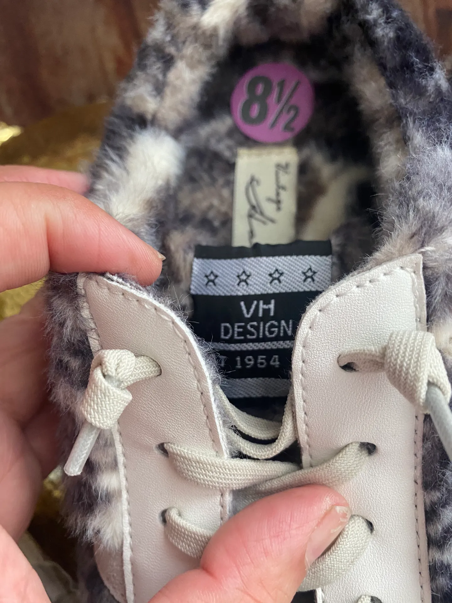 vintage savannah Faux Fur Mule Sneakers Sz 8.5 - Image 10