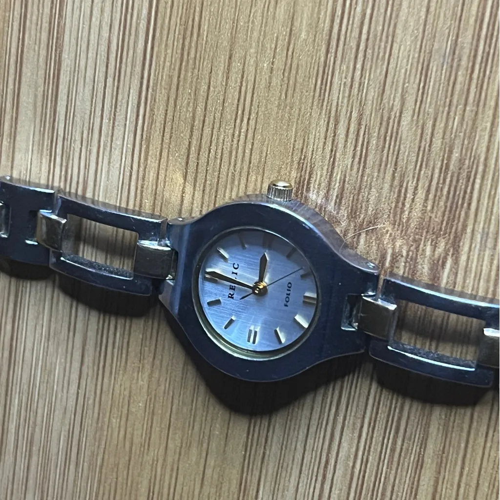 Relic Silver and Black Stainless Steel Watch - Image 2