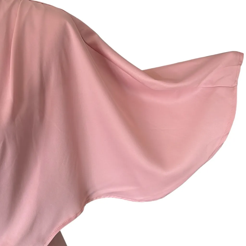 CUPSHE Satin Dress Backless One Shoulder Flared High Low Party Dress with Zipper - Image 7