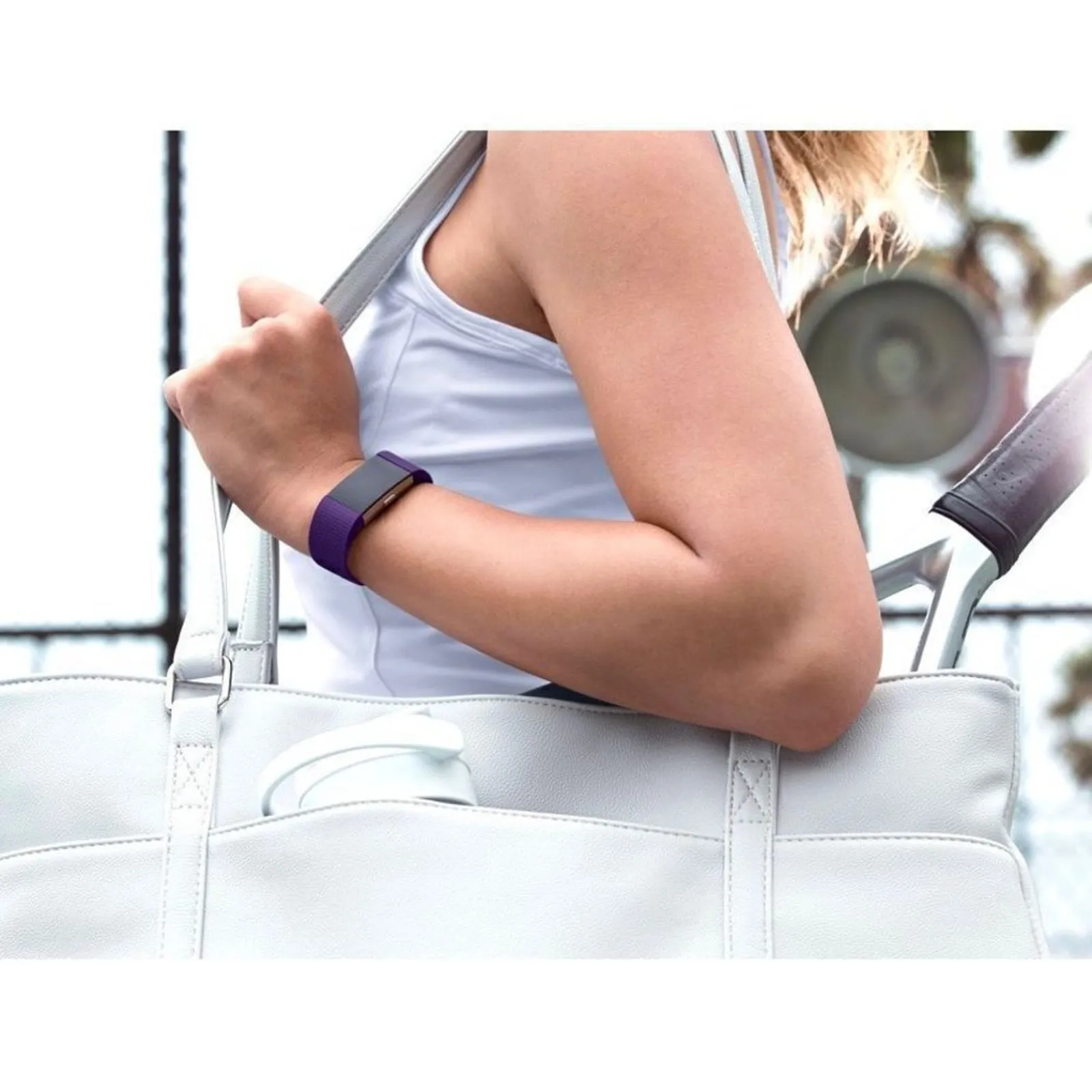 NIB Fitbit Charge 2 Replacement Bracelet Watch Band Plum Purple FB160ABPMS SMALL - Image 5