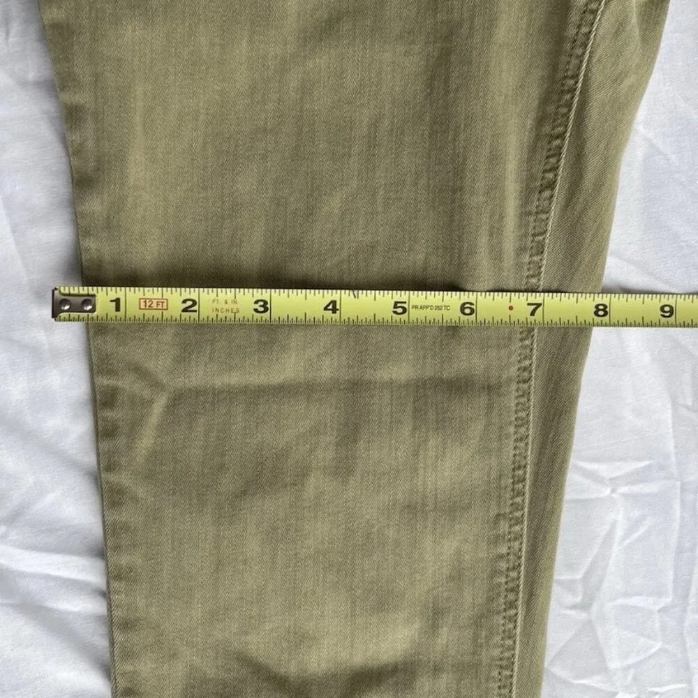 Zara Women’s Size 6 Basic Denim Tan Brown Distressed Jeans Z1975 - Image 9