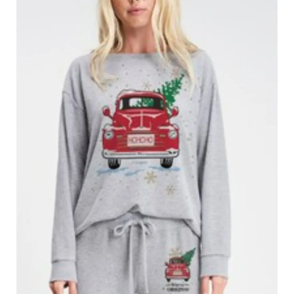 Holiday Ho Ho Ho Loungewear Pajama Set Size M NWT - Image 2