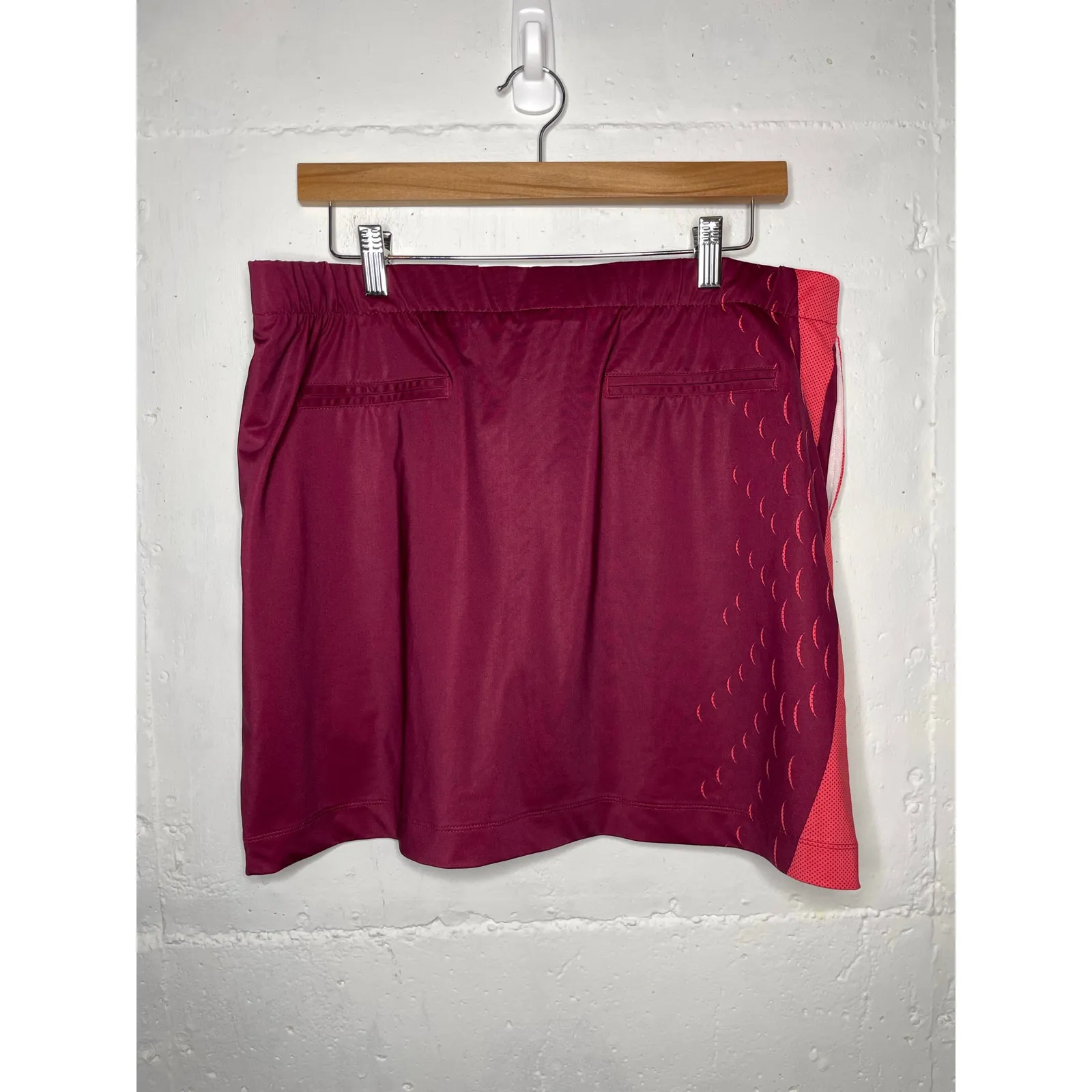 NIKE Golf Womens Athletic Skort Size Medium Burgundy - Image 5