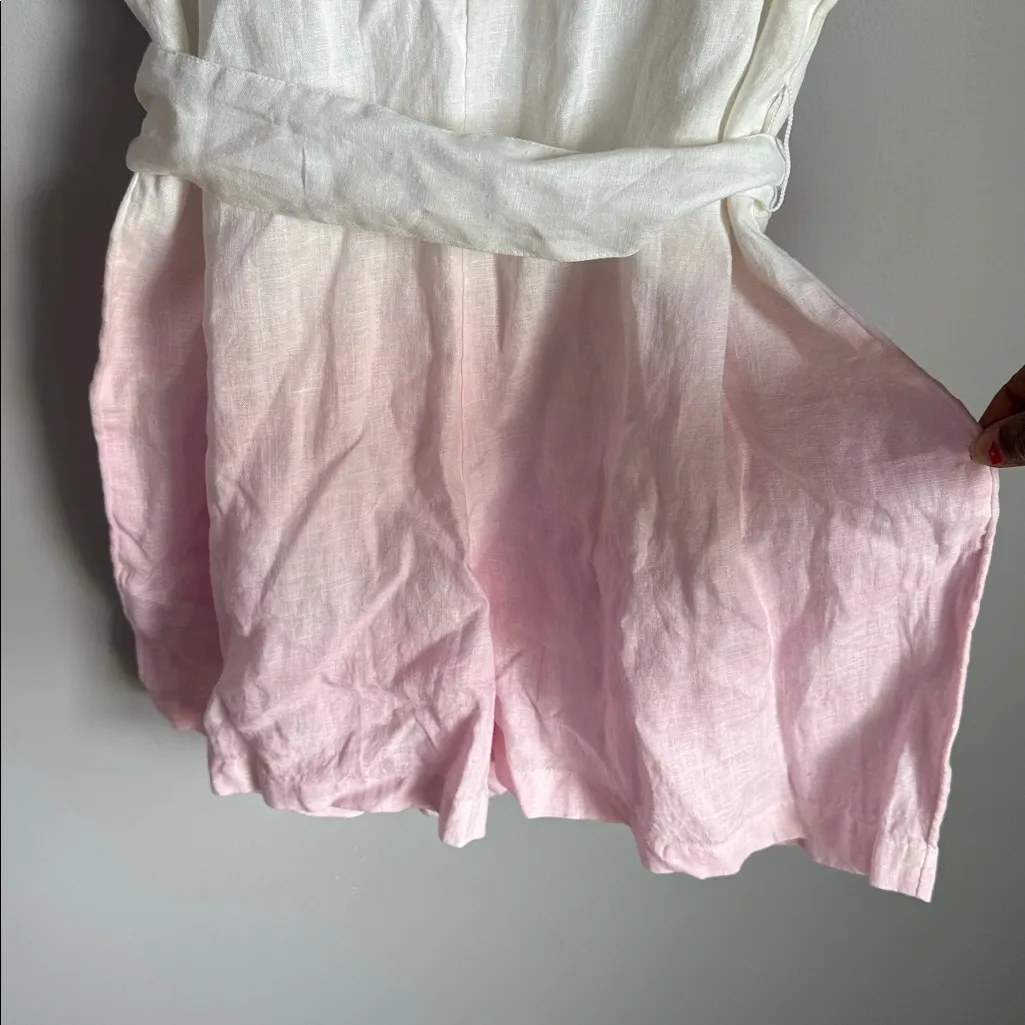 NEW Lilly Pulitzer DRESHER BUTTON DOWN ROMPER, CHAMBRAY TINT OMBRE DIP DYE 10 - Image 10