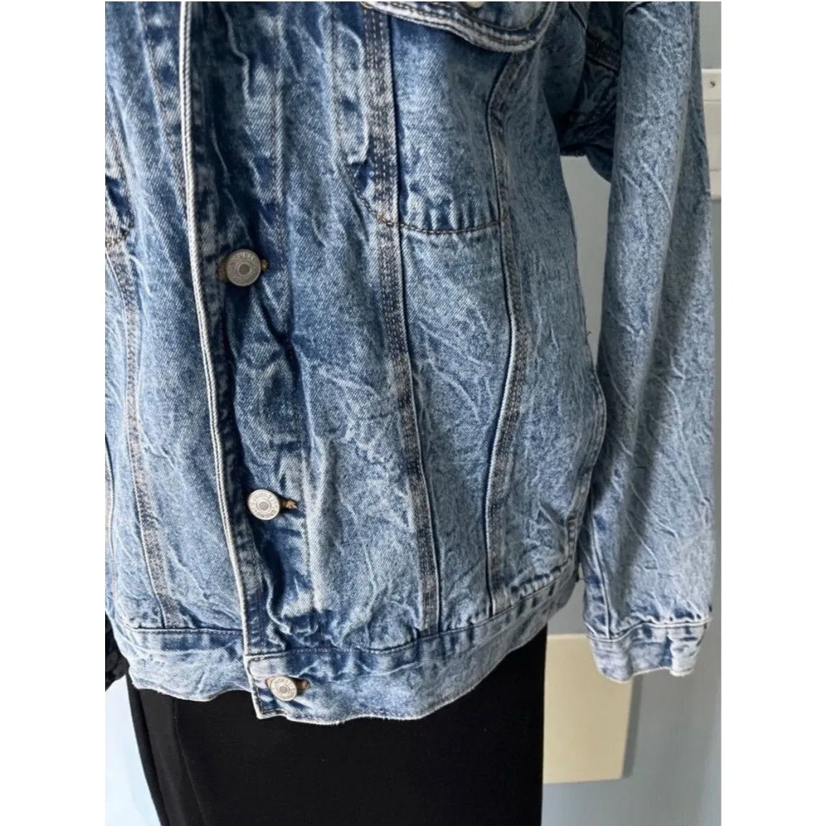 Vintage Union Bay y2k 90s Retro Style Women’s Size Small Acid Wash Denim Jacket - Image 3