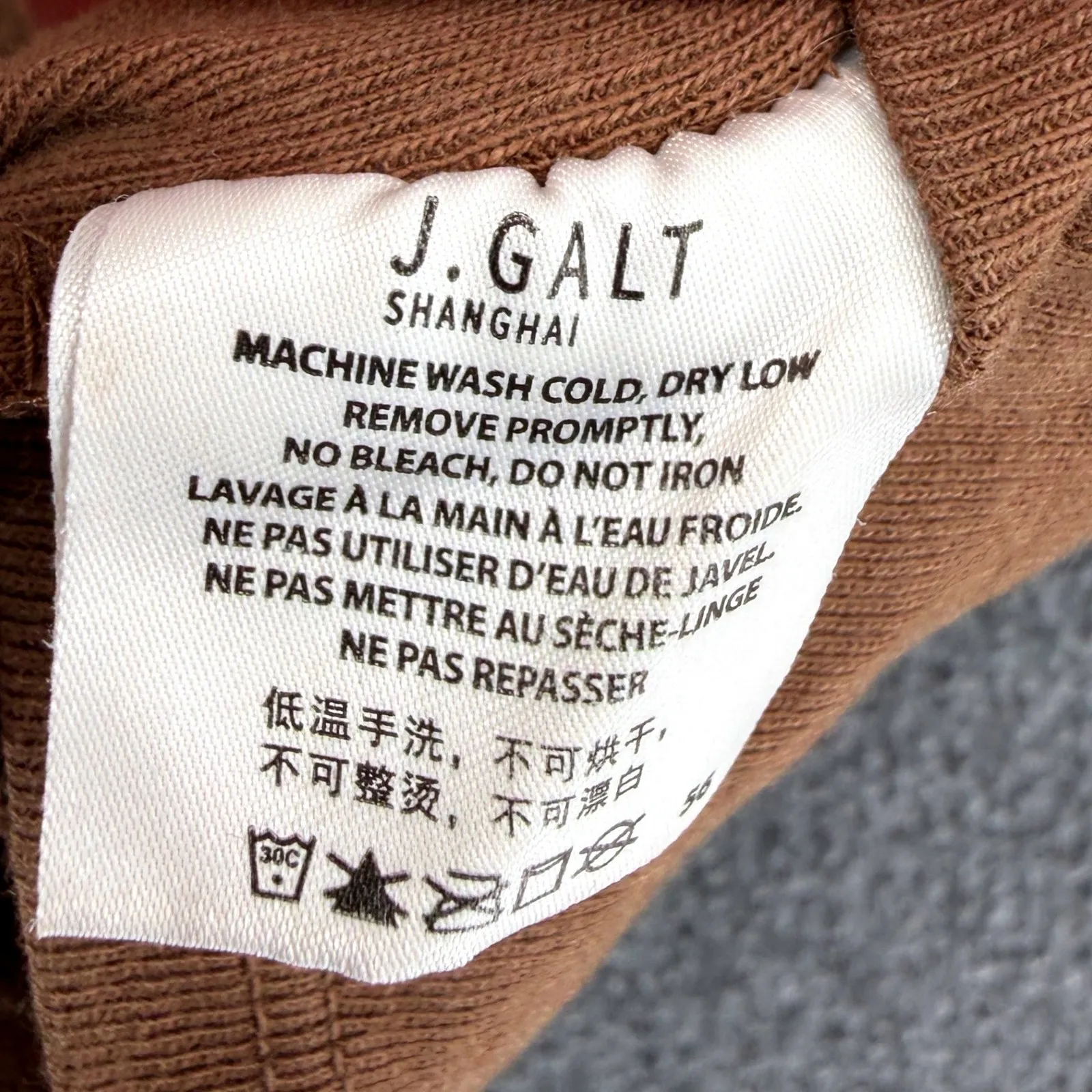 John Galt Little Switzerland Brandy Melville Devil 8 Ball Crop Top Brown OSFM - Image 7