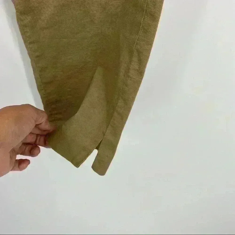 Carmen Marc Valvo Gold Shimmer Champagne‎ Pants Size 12 - Image 4