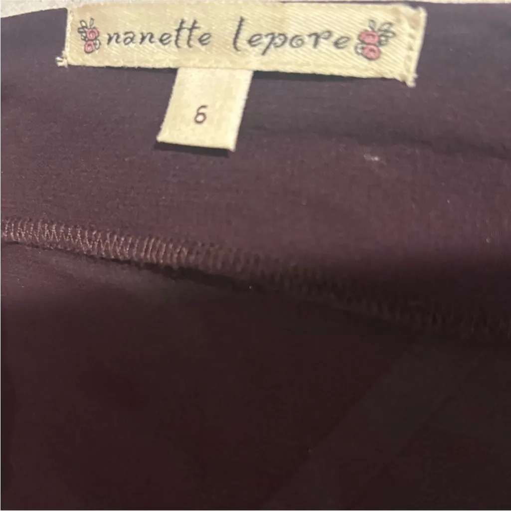 Vintage Nanette Lepore Purple La Sistina Beaded Sheer Dress - Image 5