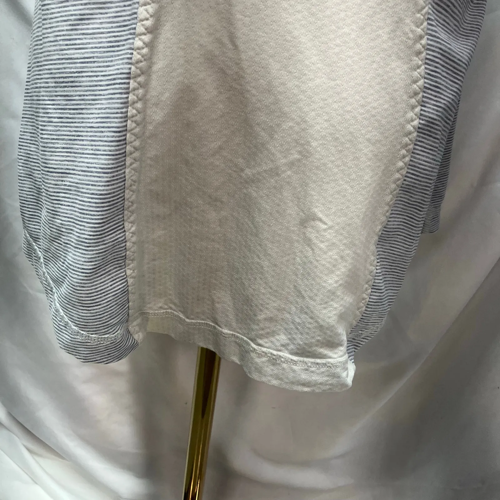 Lululemon Active Strength Tank Womens 8‎ Ghost Blurred Grey Mini Stripe / Coal - Image 11