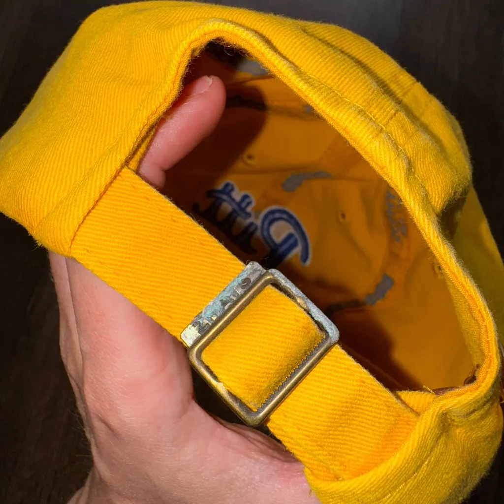 University of Pittsburgh Hat with Pin Yellow - Image 5